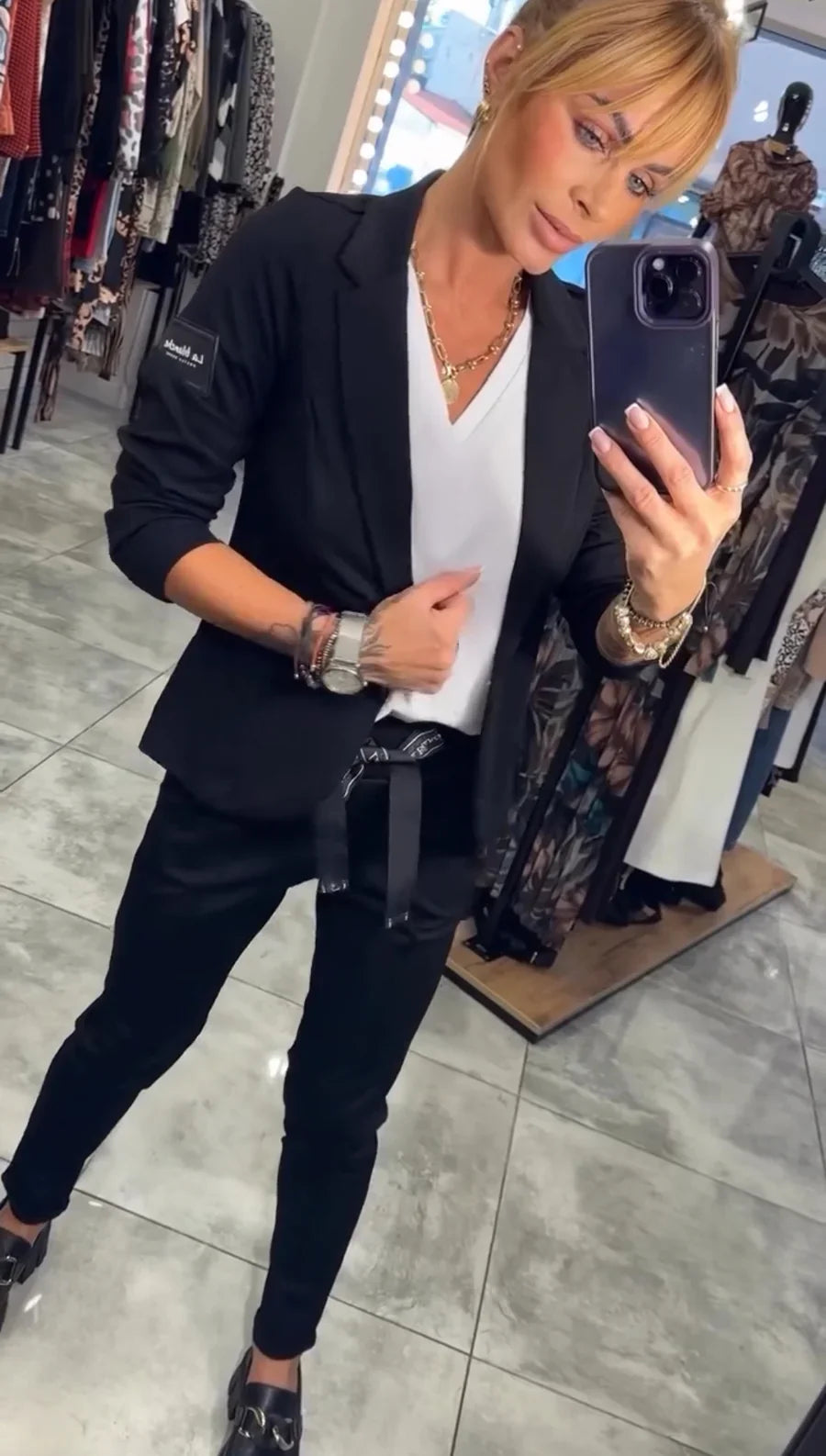 Adela - Elegancki Komplet z Marynarką i Spodniami
