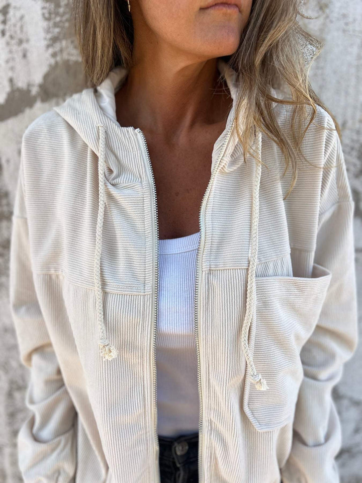 Isabella™ Casual Hooded Jacket with Zipper