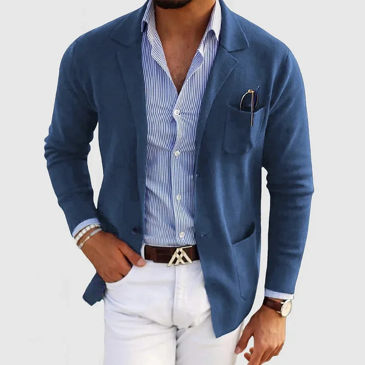 ROSSI ROMA | Luksusowy Męski Blazer z Miękkiego Materiału