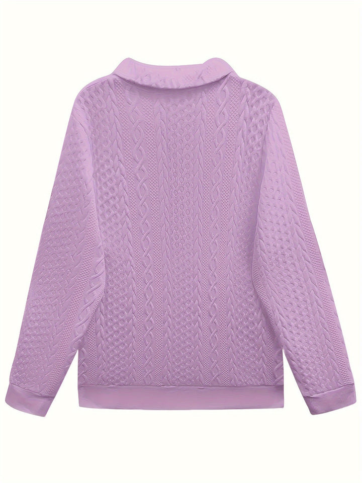 YANNA | Elegancki Sweter z Kieszenią na Zamek