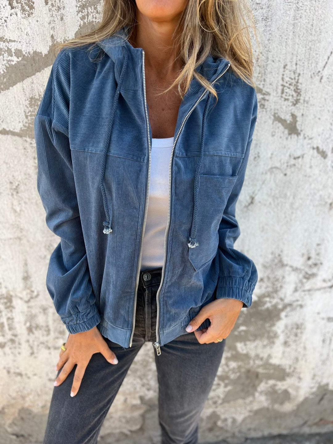 Isabella™ Casual Hooded Jacket with Zipper