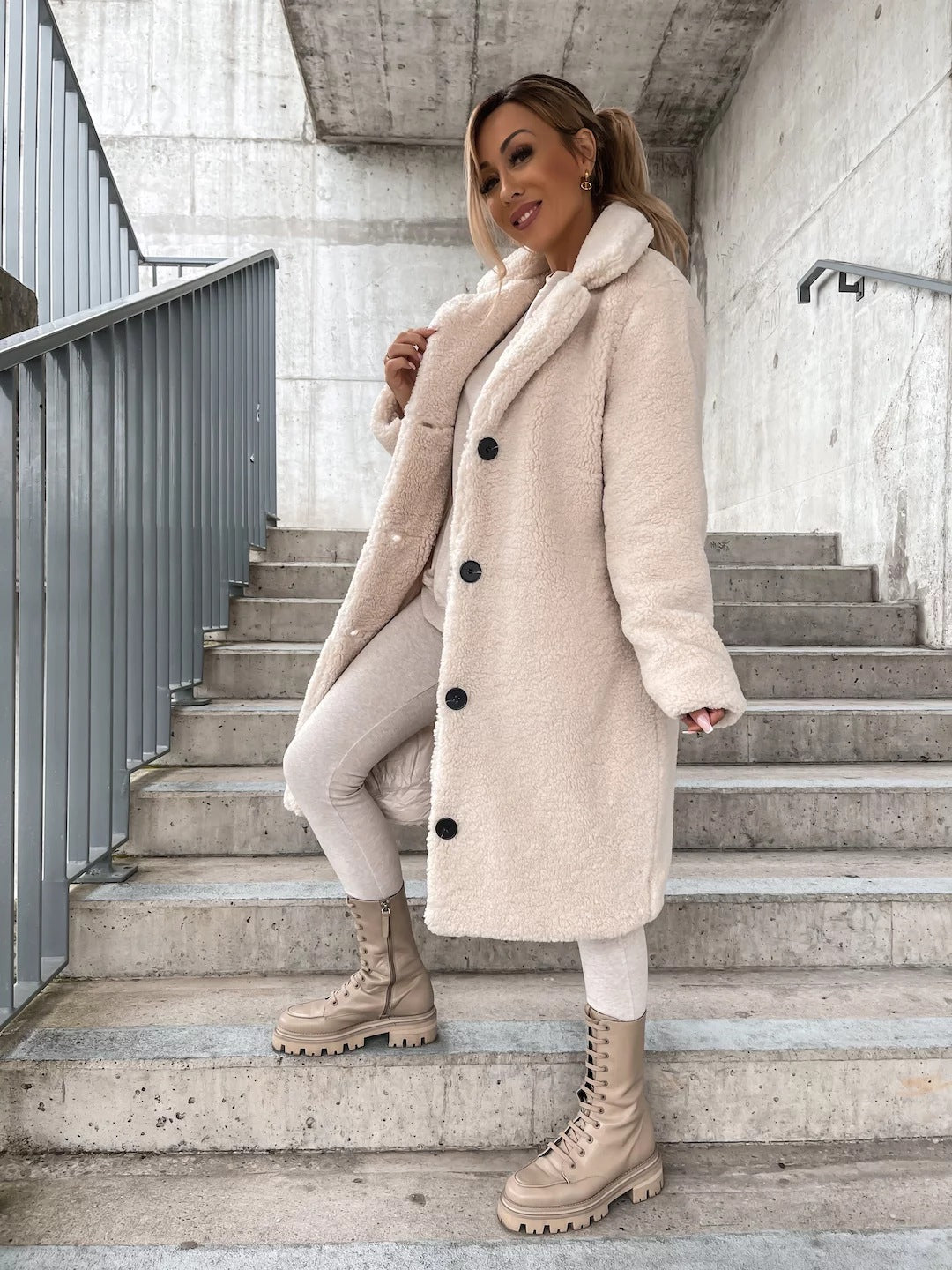 Luana - Puchowy Teddy Jacket