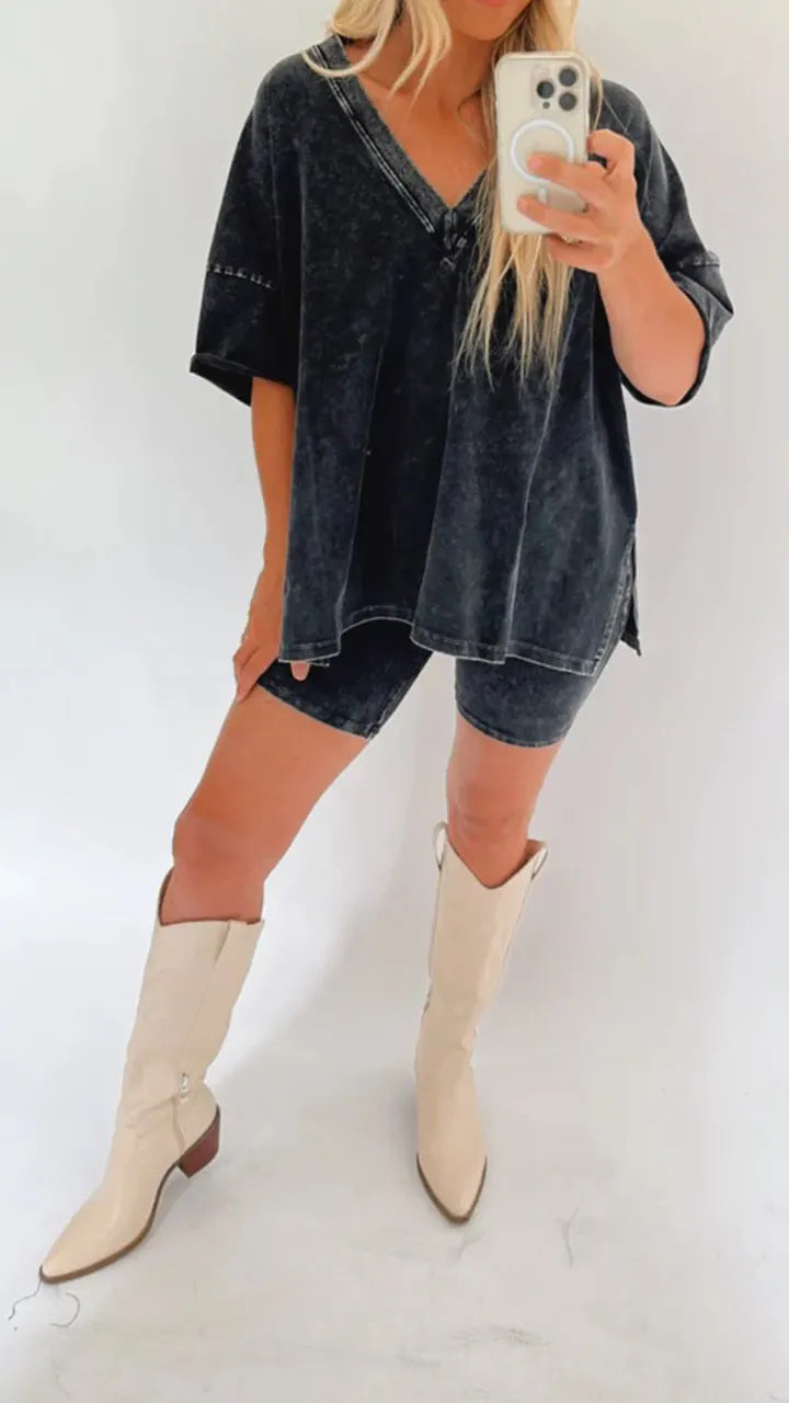 Maja – Oversize'owa koszulka i spodenki