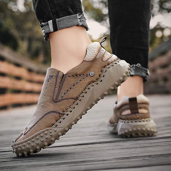 MĘSKIE RETRO BUTY SKÓRZANE Z ZAPIĘCIEM 72615625