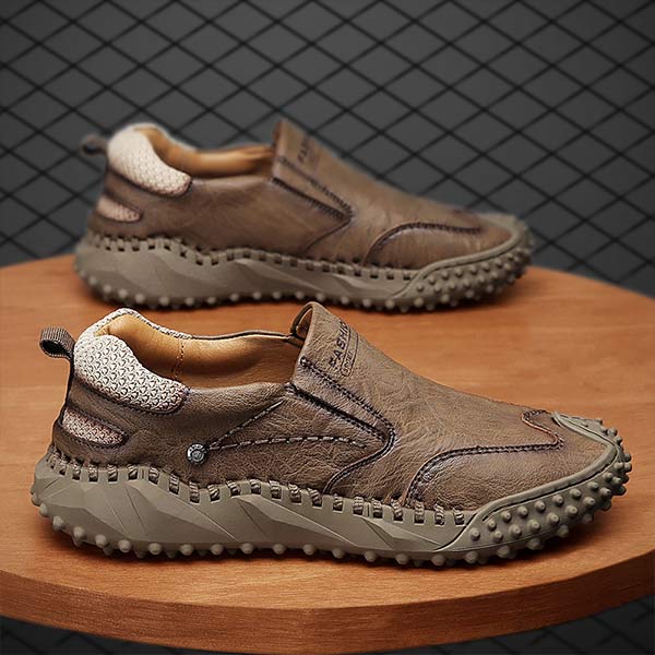 MĘSKIE RETRO BUTY SKÓRZANE Z ZAPIĘCIEM 72615625