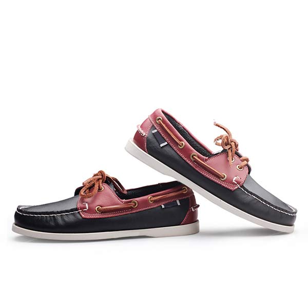 MĘSKIE SKÓRZANE BUTY ŻEGLARSKIE 41603460