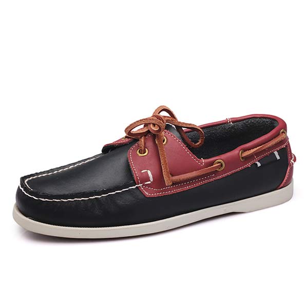 MĘSKIE SKÓRZANE BUTY ŻEGLARSKIE 41603460