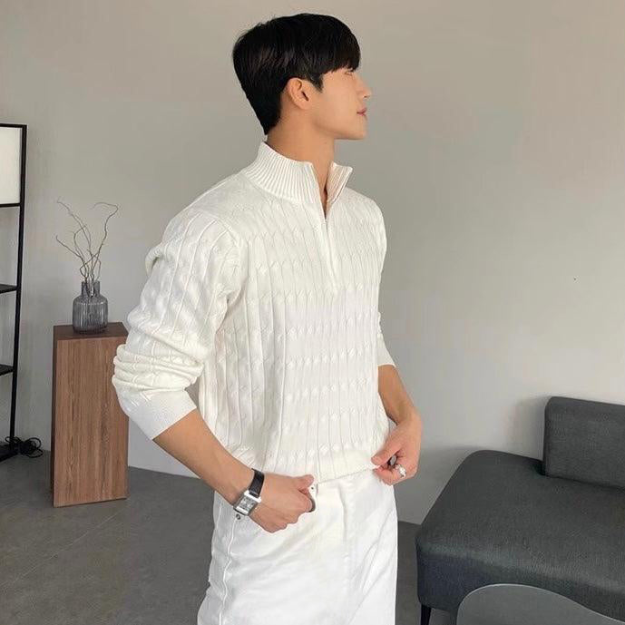 GWANGJU Sweter z pół-zamkiem