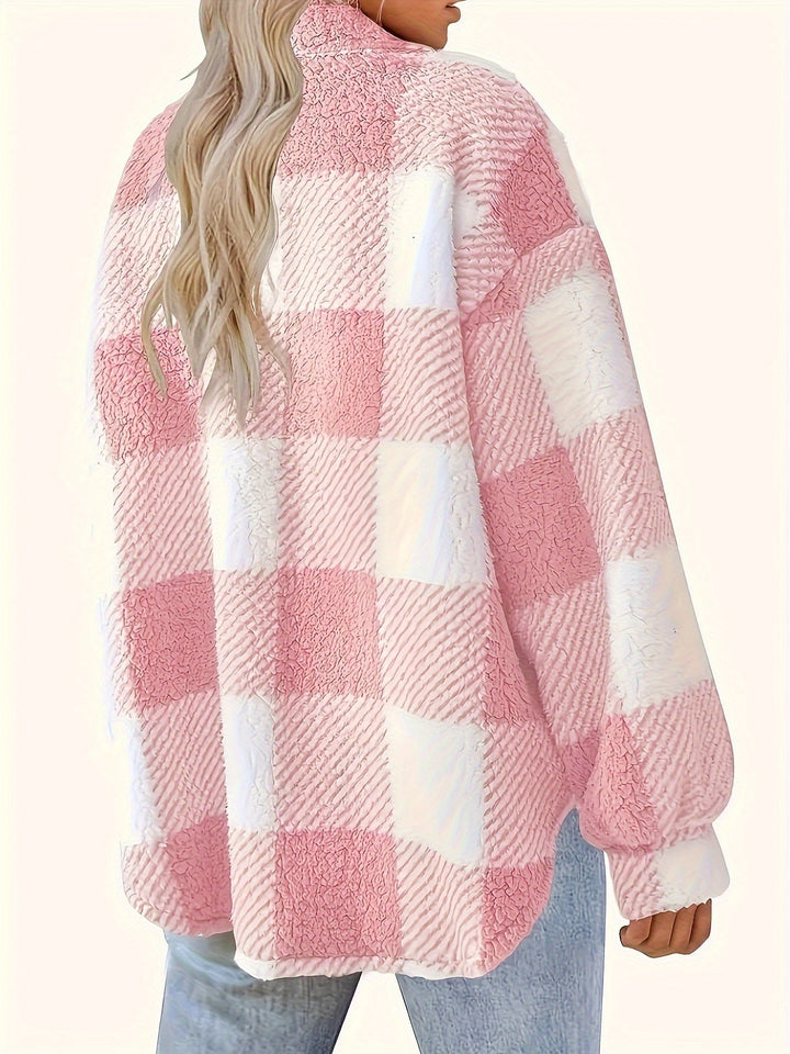 Isabella™ - Przytulna Różowa Kurtka