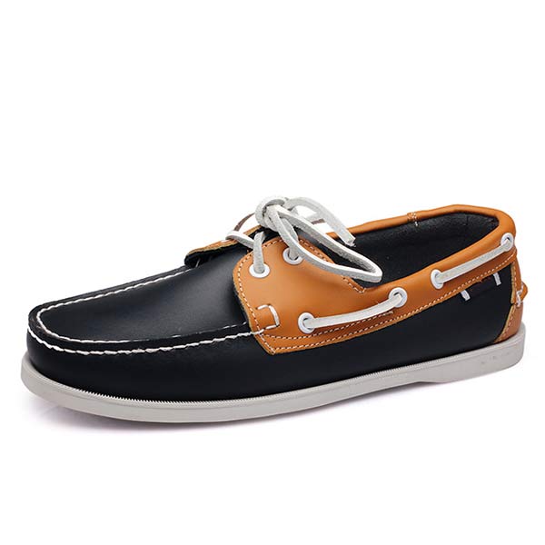 MĘSKIE SKÓRZANE BUTY ŻEGLARSKIE 41603460