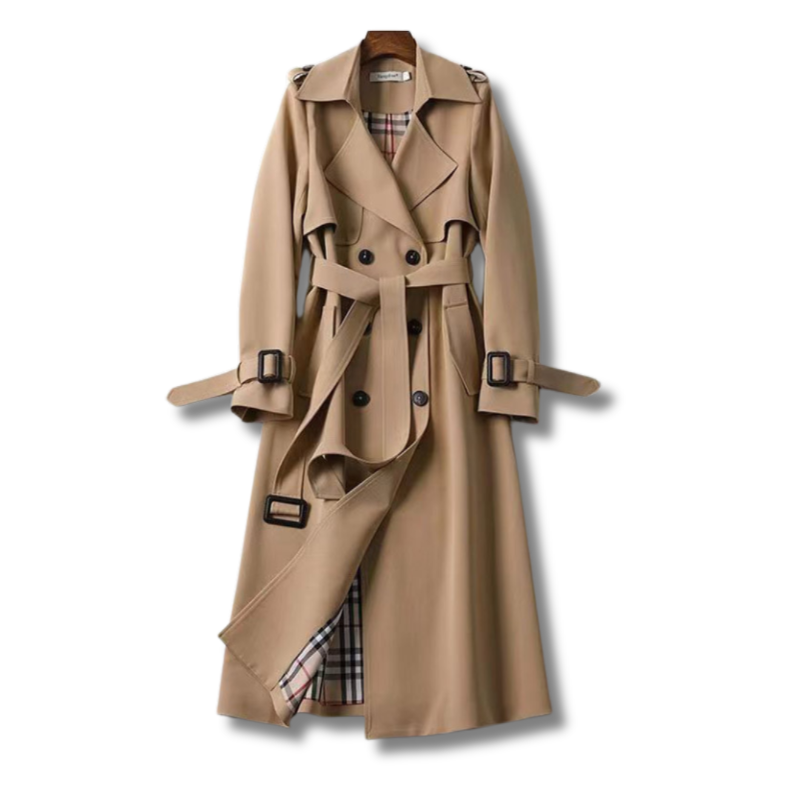 Elena™ | Klasyczny Trench z Paskiem