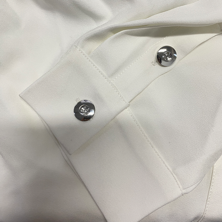 Męska klasyczna koszula w stylu amerykańskim z haftem, slim fit, bawełnowa, z długim rękawem 98153445K
