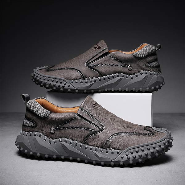 MĘSKIE RETRO BUTY SKÓRZANE Z ZAPIĘCIEM 72615625