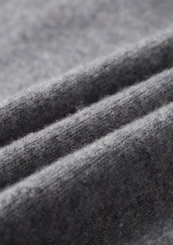 KARDIGAN MERINO ZIP W DWUKOLORZE