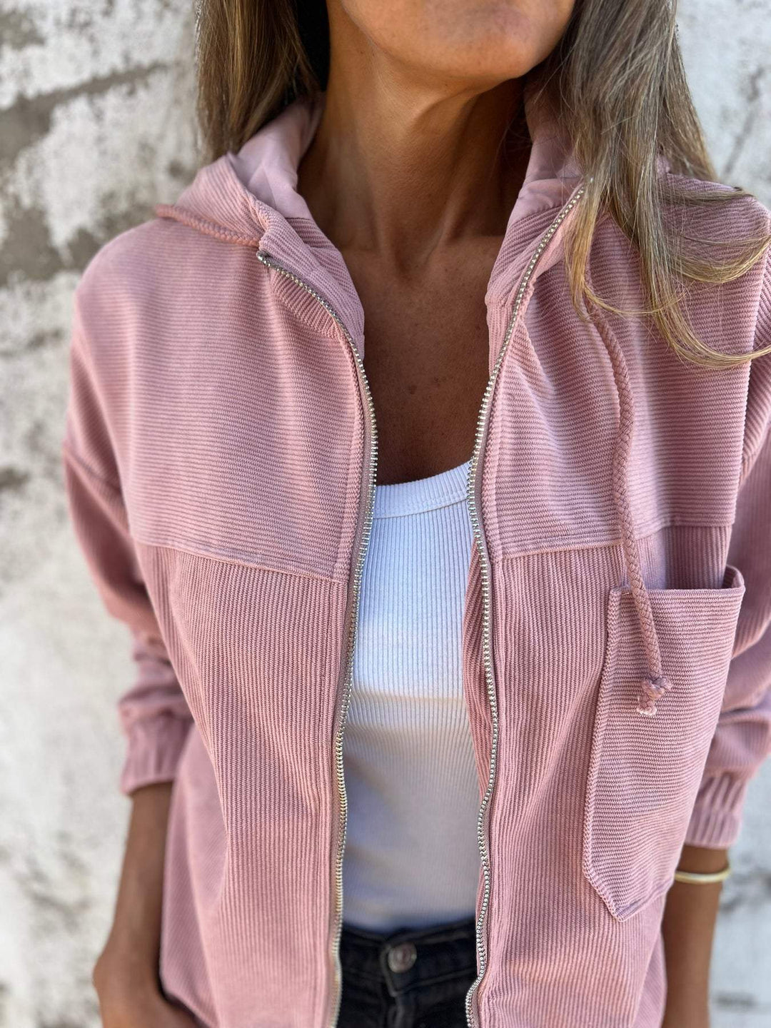 Isabella™ Casual Hooded Jacket with Zipper
