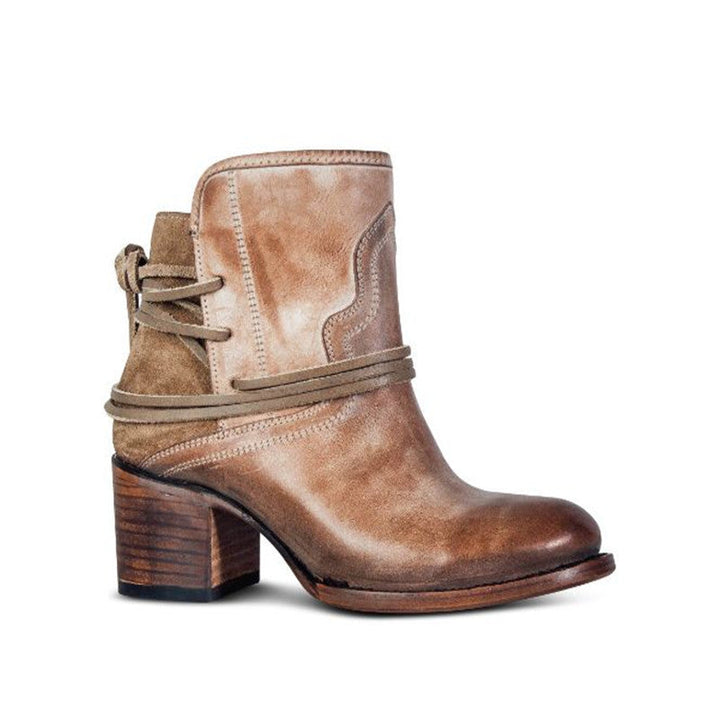 Liora – Eleganckie skórzane botki damskie