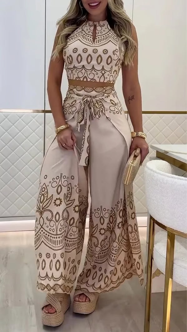 Anna – Dwuczęściowy Komplet z Wzorem Boho