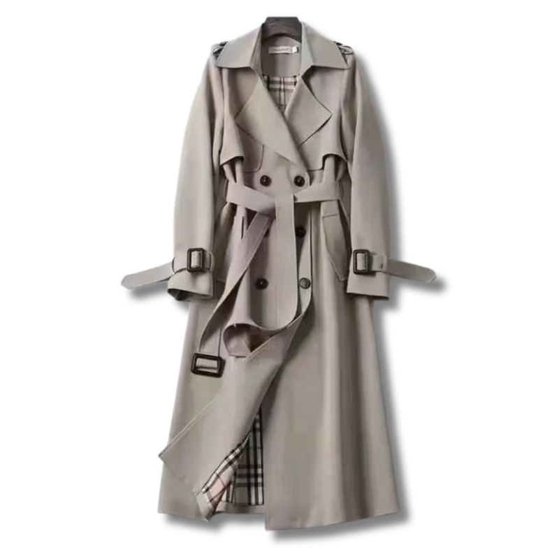 Elena™ | Klasyczny Trench z Paskiem
