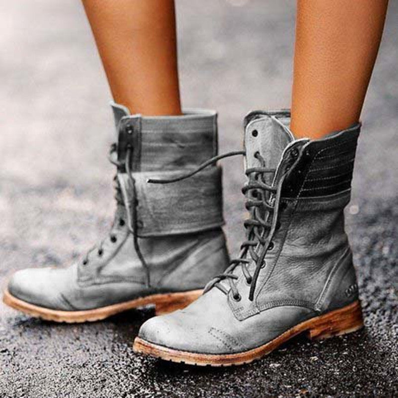 Lena – Klasyczne buty sznurowane dla kobiet w stylu vintage
