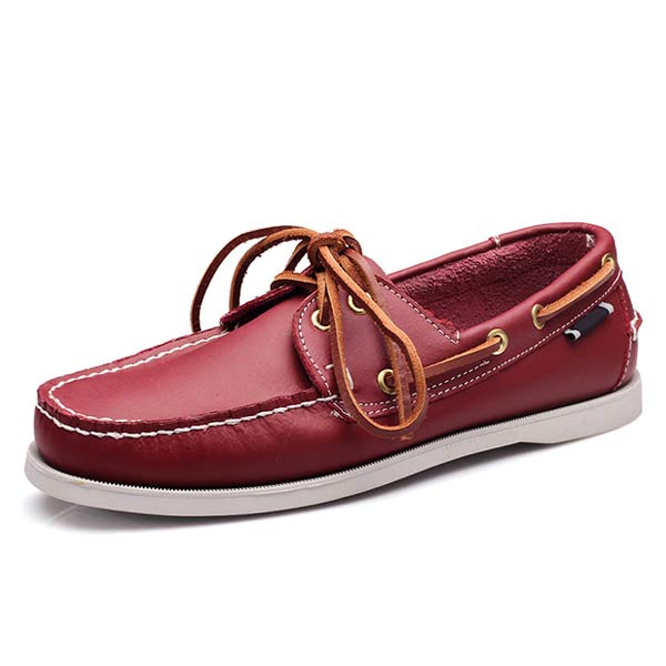 MĘSKIE SKÓRZANE BUTY ŻEGLARSKIE 41603460
