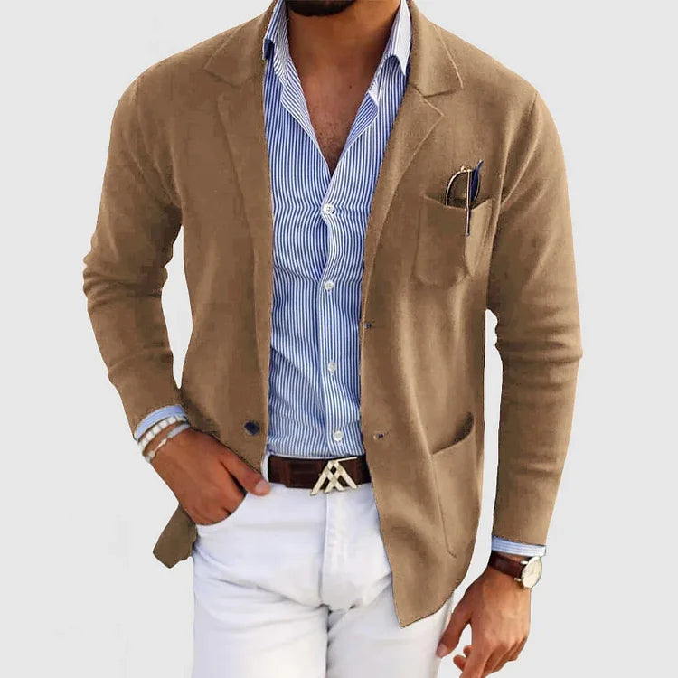 ROSSI ROMA | Luksusowy Męski Blazer z Miękkiego Materiału