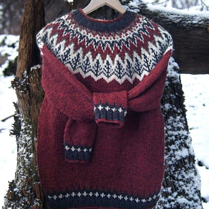 Bonnie - Żakardowy Sweter