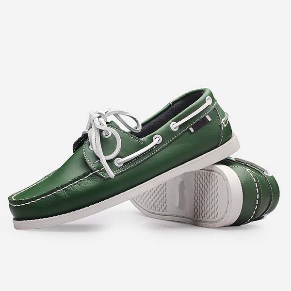 MĘSKIE SKÓRZANE BUTY ŻEGLARSKIE 41603460