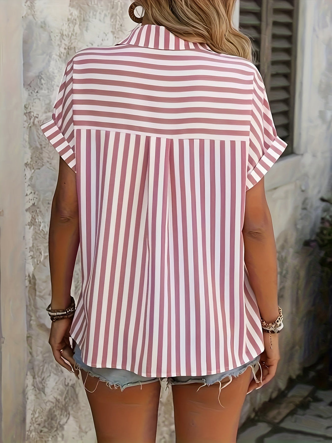 Lilou | Elegancka Bluzka w Paski