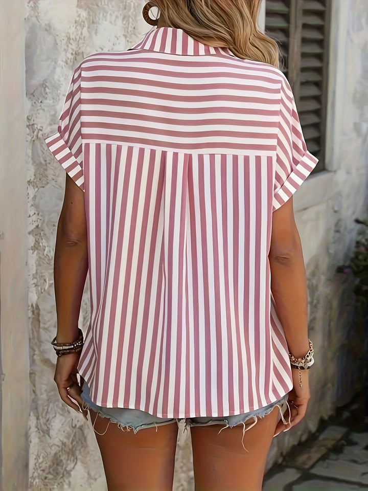 Lilou | Elegancka Bluzka w Paski