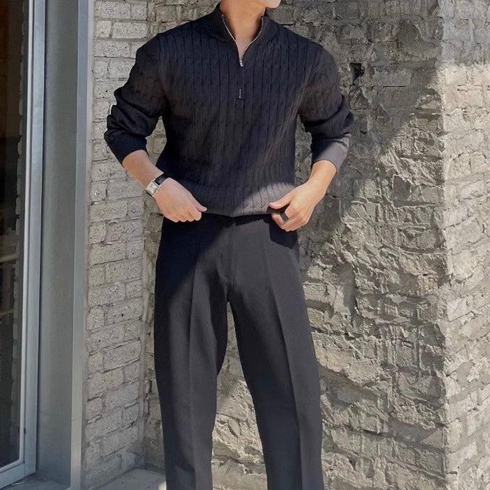 GWANGJU Sweter z pół-zamkiem