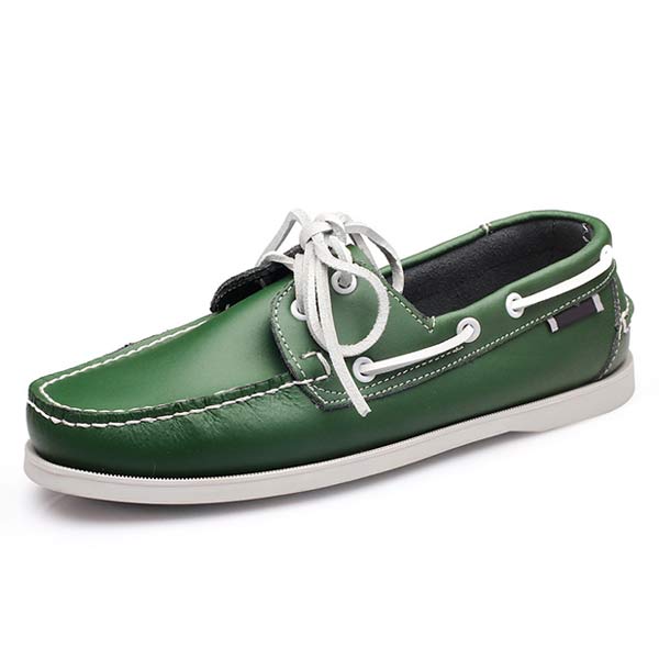 MĘSKIE SKÓRZANE BUTY ŻEGLARSKIE 41603460
