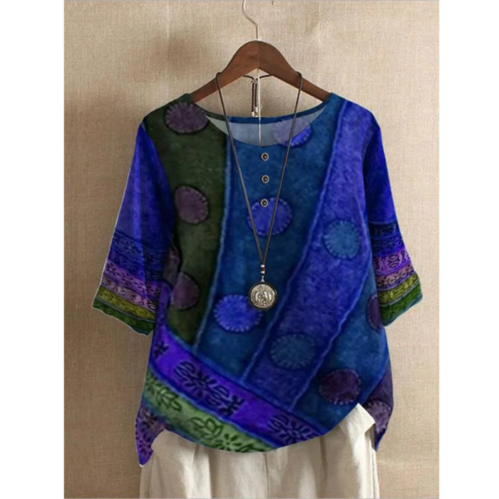 MARISTELLE | Artystyczny Top Patchworkowy