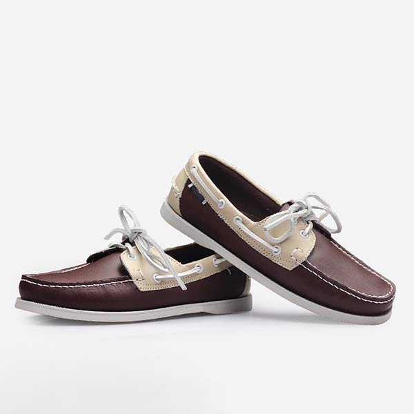 MĘSKIE SKÓRZANE BUTY ŻEGLARSKIE 41603460