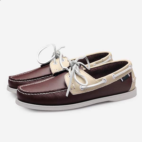 MĘSKIE SKÓRZANE BUTY ŻEGLARSKIE 41603460
