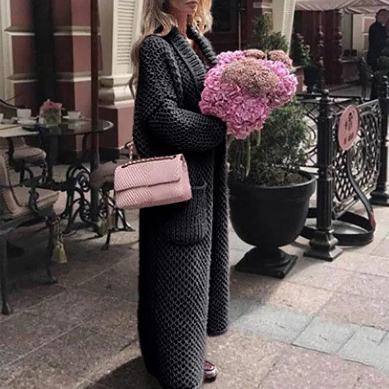 Daisy – Elegancki, długi, luźny kardigan