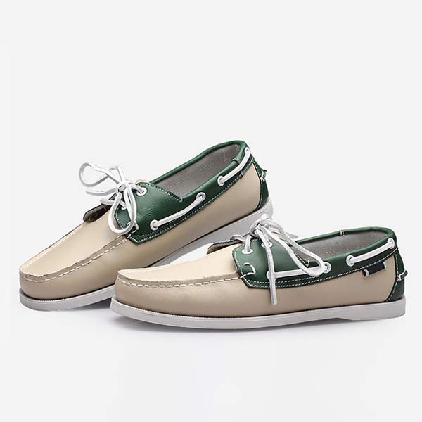 MĘSKIE SKÓRZANE BUTY ŻEGLARSKIE 41603460