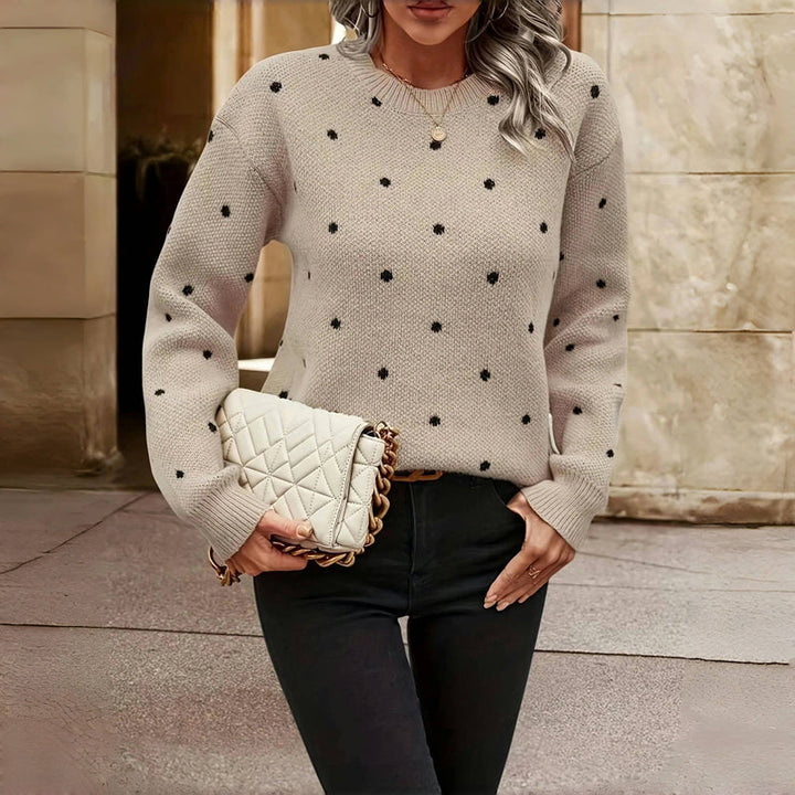 Cheryl - Sweter w Groszki
