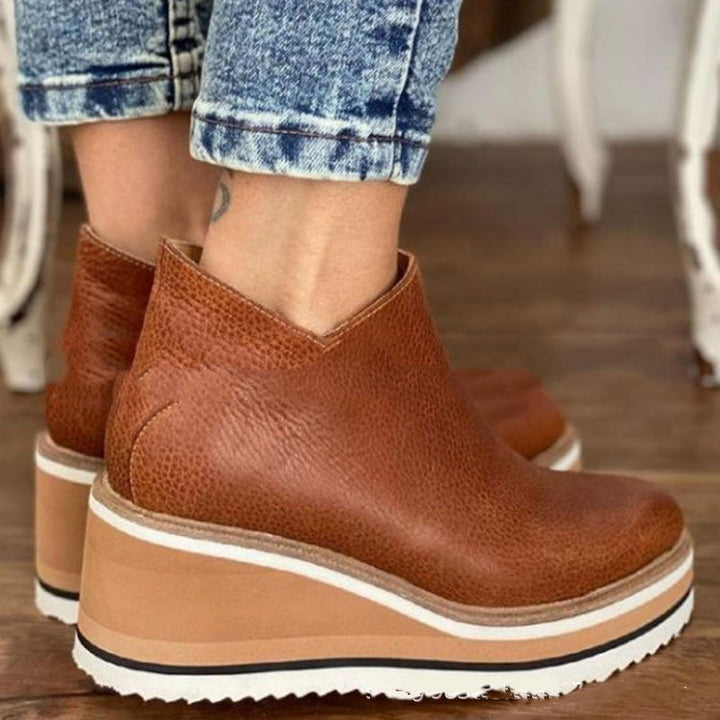 Lucia - Orthopedyczne skórzane sneakersy z wygodną podeszwą