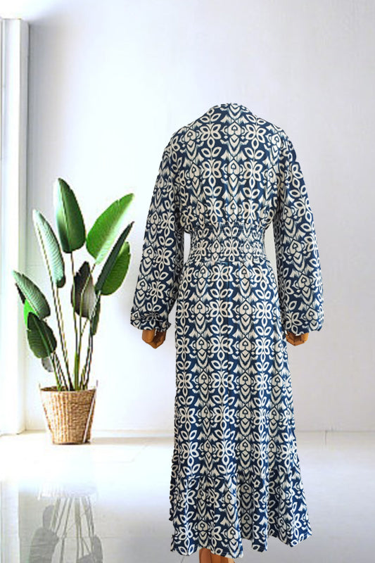 Koralowa Łąka – Zwiewna Sukienka Maxi