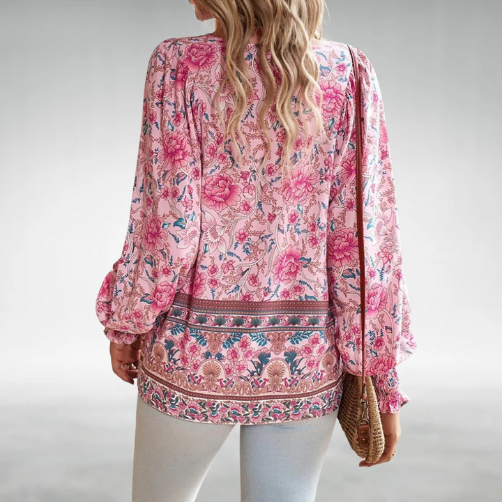 Caisyn | Boho Kwiatowa Bluzka