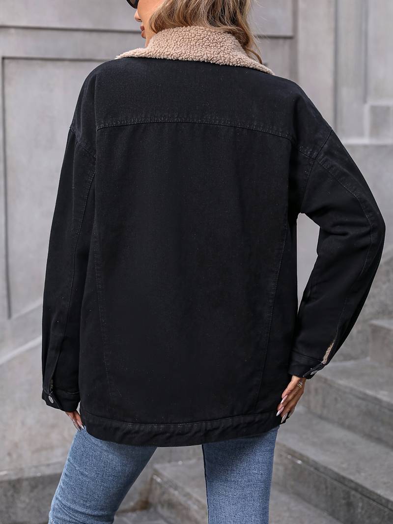 Linda | Casual Denim Jacket With Fleece Lining