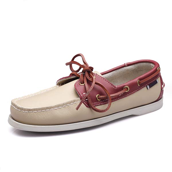 MĘSKIE SKÓRZANE BUTY ŻEGLARSKIE 41603460