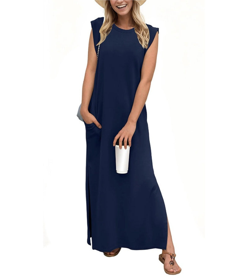 Katarzyna – Sukienka Maxi z Luzem