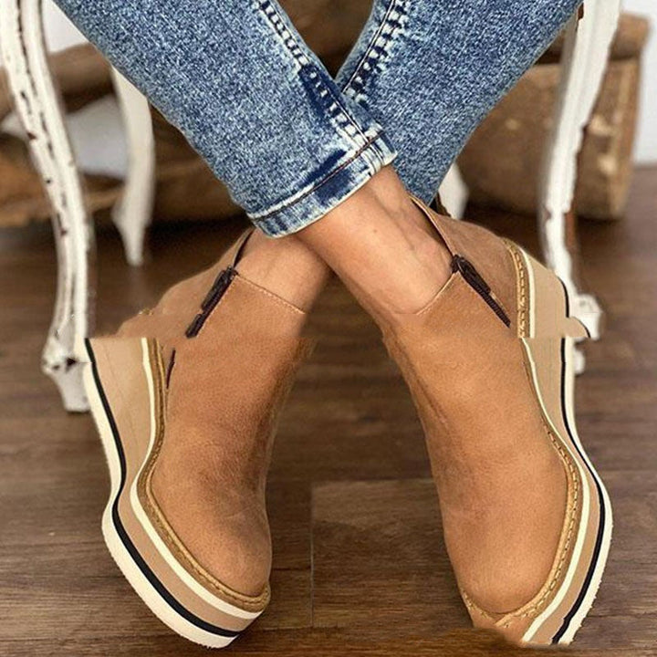 Lucia - Orthopedyczne skórzane sneakersy z wygodną podeszwą