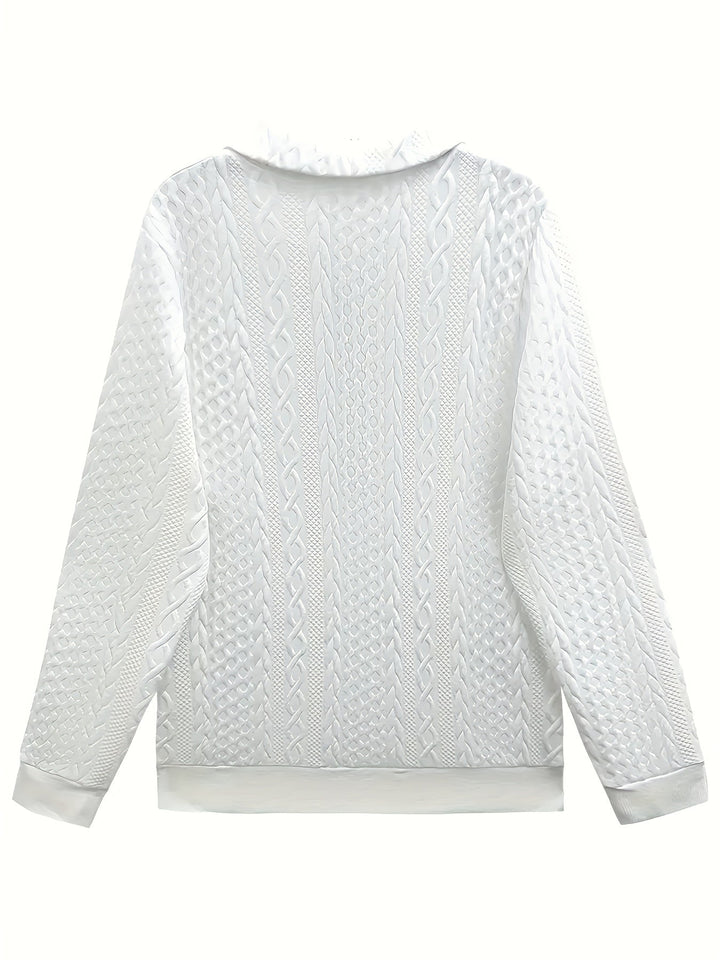 YANNA | Elegancki Sweter z Kieszenią na Zamek