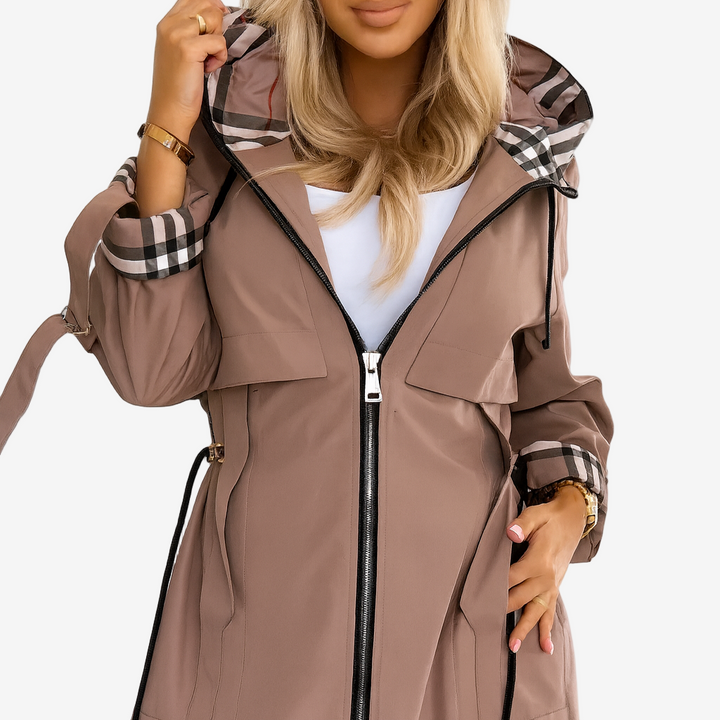Nathalie™ | Elegancki Trench z Kapturem na Jesień i Zimę