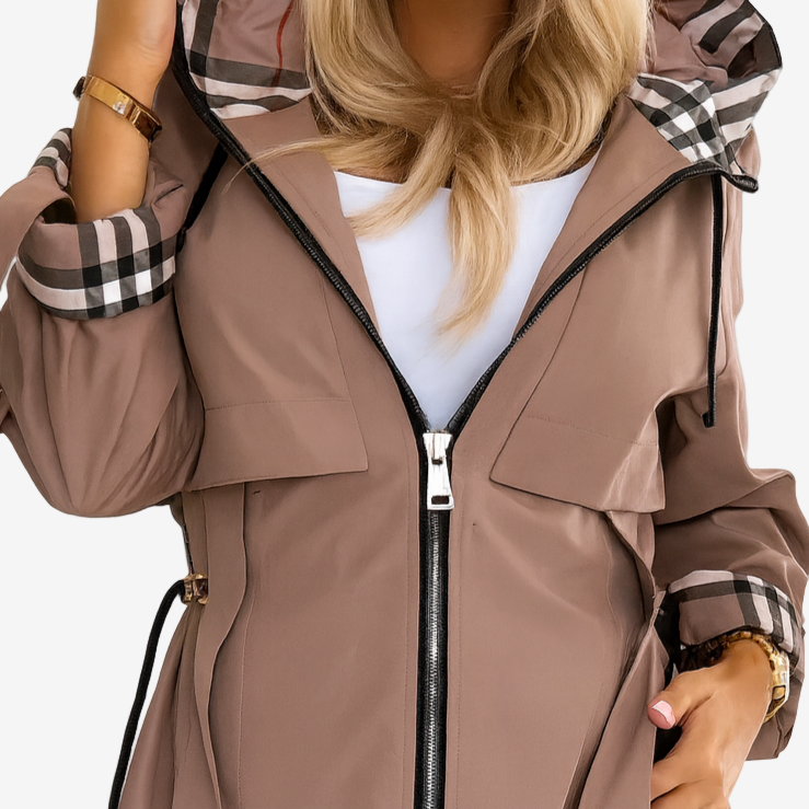 Nathalie™ | Elegancki Trench z Kapturem na Jesień i Zimę