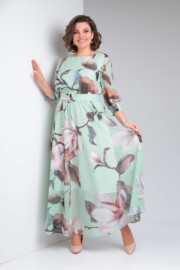 Marlena | Elegancka sukienka maxi w kwiaty