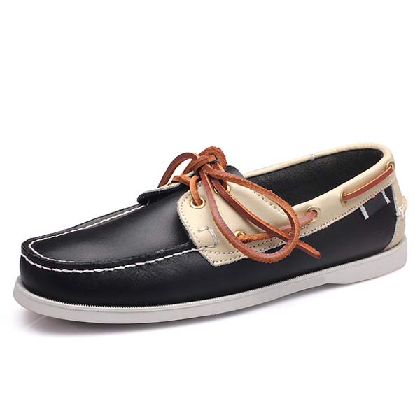 MĘSKIE SKÓRZANE BUTY ŻEGLARSKIE 41603460