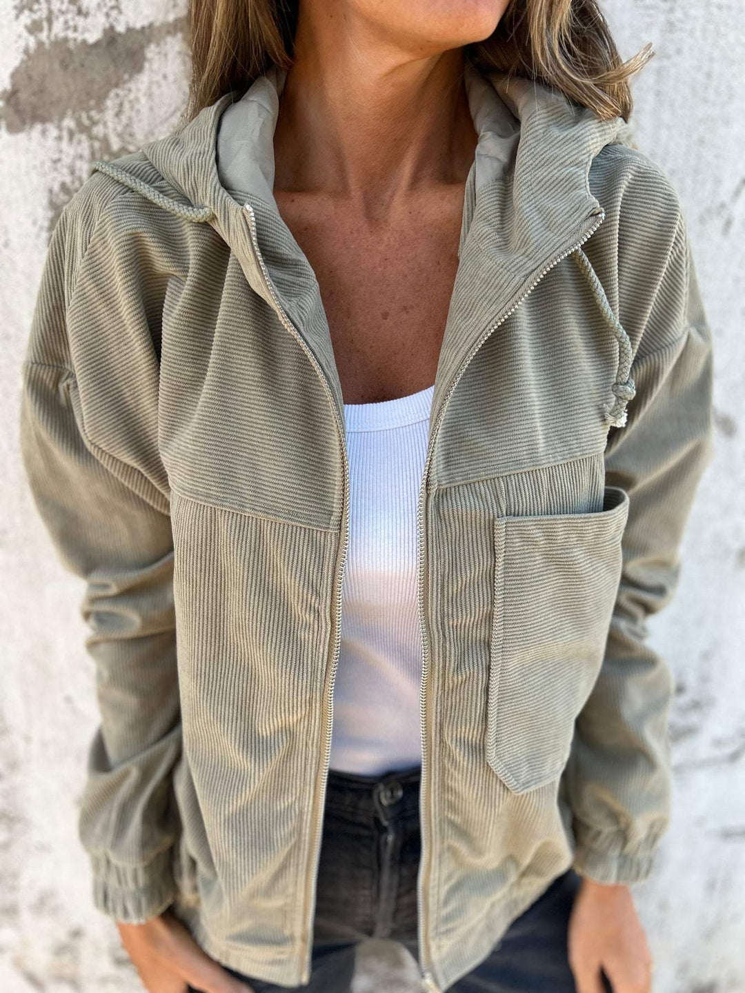 Isabella™ Casual Hooded Jacket with Zipper